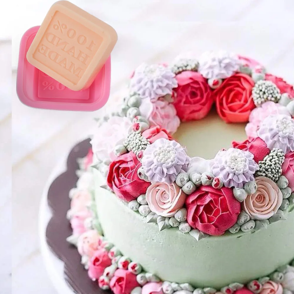 Розовый Силиконовый пресс форма милая печь ручной работы мыло формы DIY