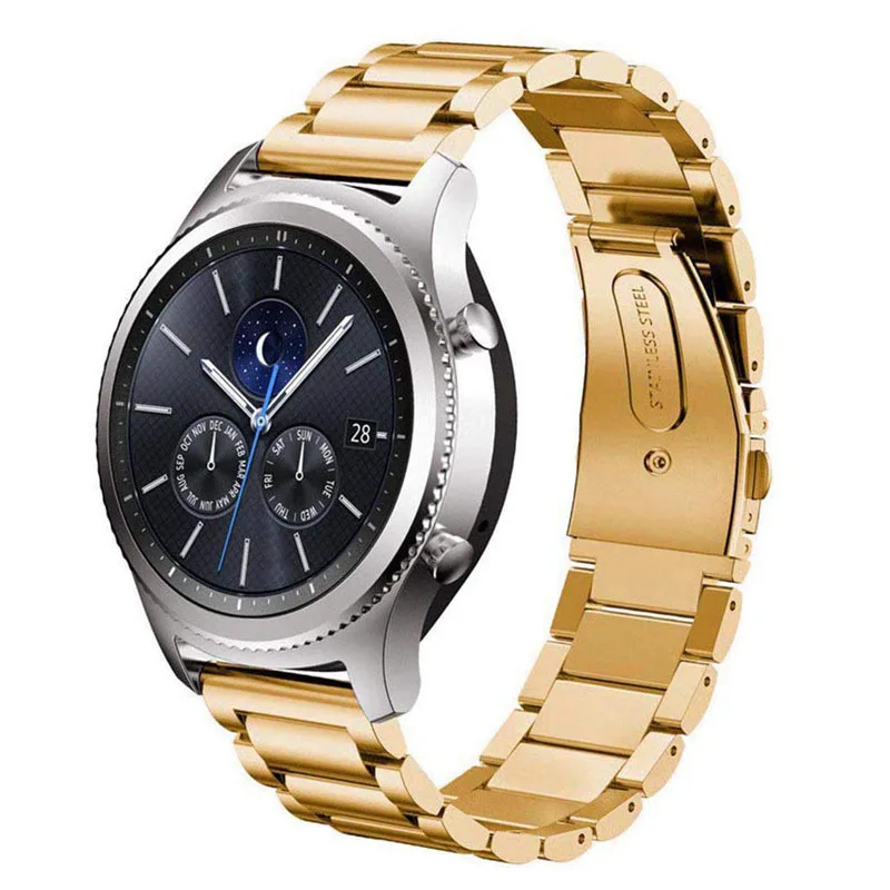 Ремешок для Samsung Gear S2/S3 быстросъемный металлический браслет из нержавеющей стали