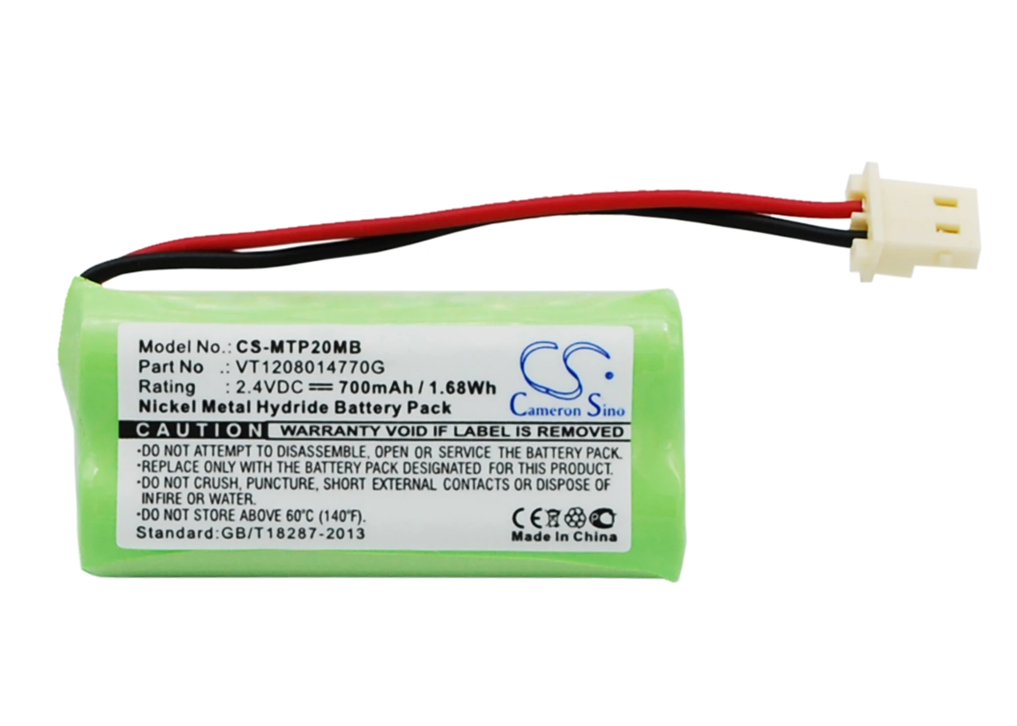 

Аккумулятор Cameron Sino 700 мАч для Motorola MBP20,VT1208014770G