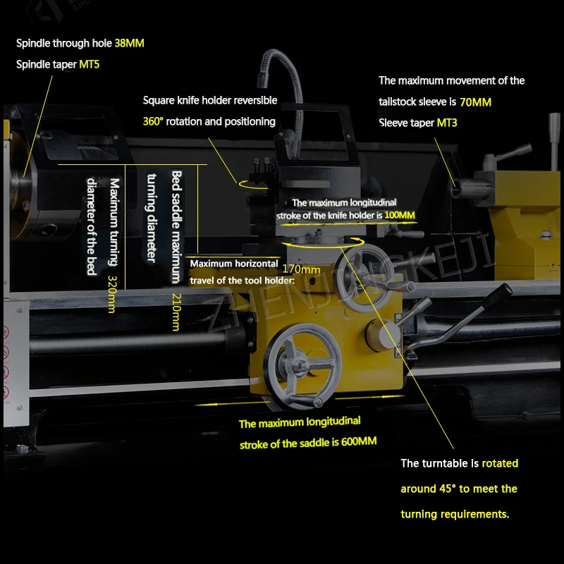 Высокоточный токарный станок CT3275 промышленного класса тяжелый Обычный