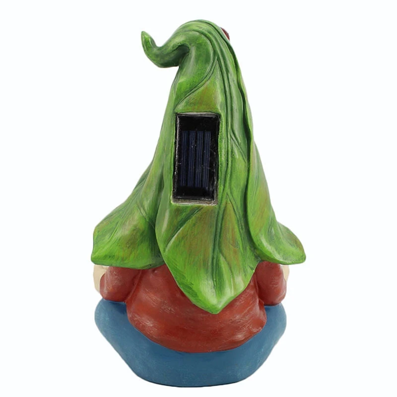 

Resin with Solar LED Light Garden Dwarf Dwarf Statue Decoration