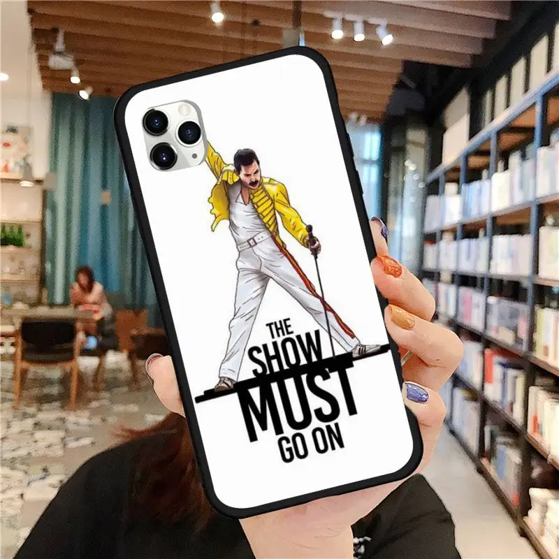 

Freddie Mercury Queen Band Phone Case for iPhone 11 12 pro MINI XS MAX 8 7 6 6S Plus X 5S SE 2020 XR