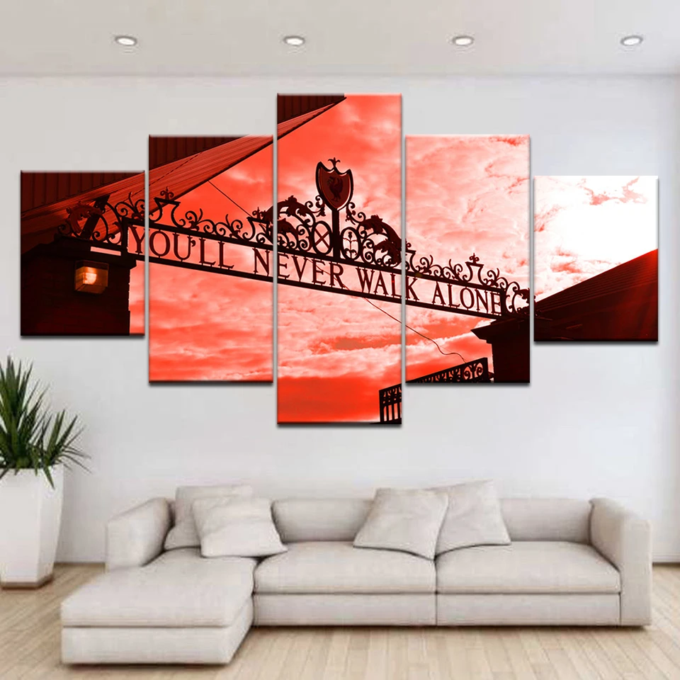 5 шт. модульная холст HD с Плакаты Гостиная домашний декор рамки вы никогда не