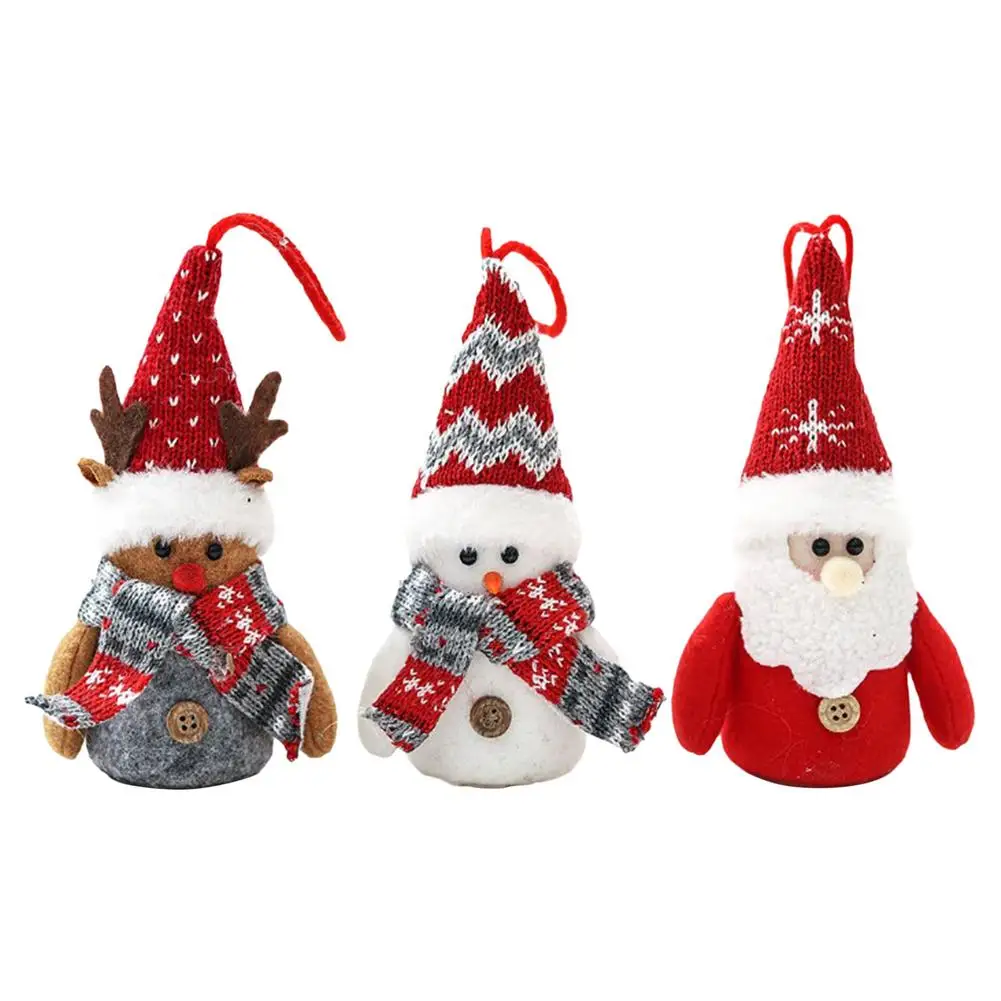 

LED Santa Claus Ornaments Adorable Christmas Tree Bright Pendents for Indoor Outdoor Holiday Tree Window Door Decorations