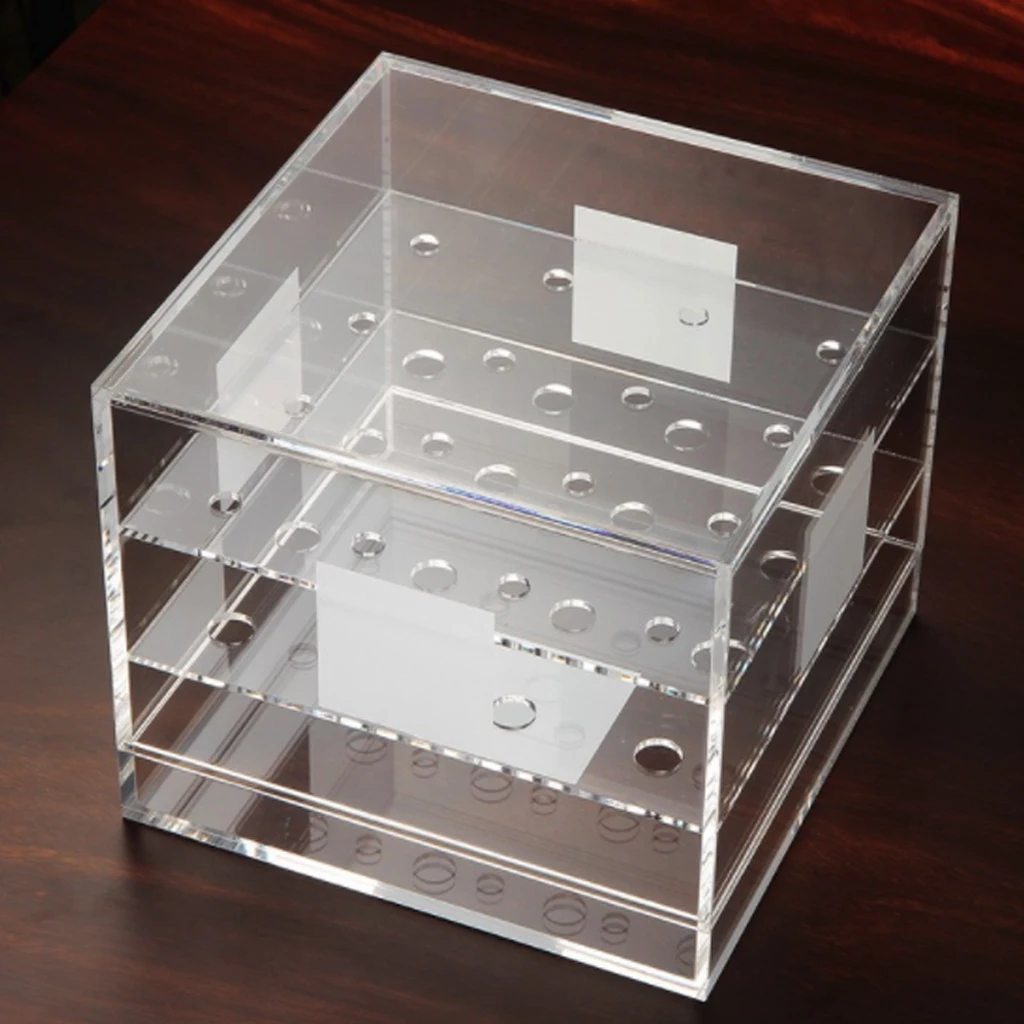 Прозрачный акриловый Органайзер для макияжа косметический Чехол-держатель