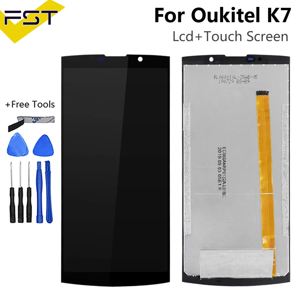 6 0 for oukitel k7 lcd displaytouch screen digitizer assembly phone replacement parts for oukitel k7 pro lcd display free global shipping