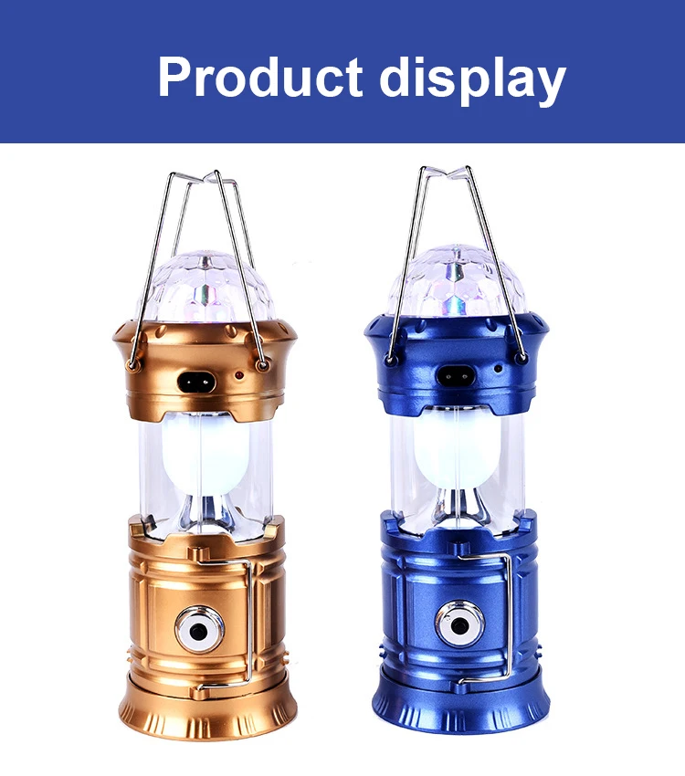 

Multifunctional LED colorful solar tent lamp camping lamp camping lamp household emergency stage small night lamp