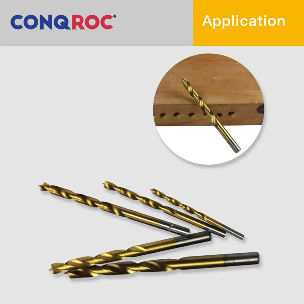 Набор сверл с титановым покрытием набор 3 мм 4 5 6 7 8 9 10 для работы по дереву|Сверла| |