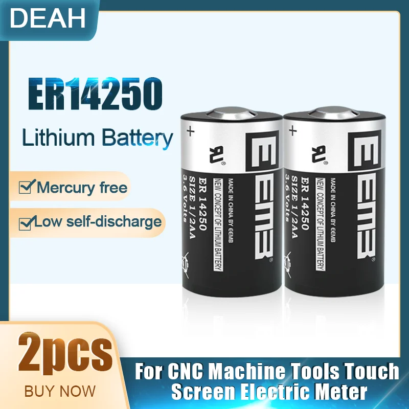 Промышленная литиевая батарея PLC ER14250 ER 14250 CR14250SL 1/2AA 1/2 AA 3 6 В 1200 мАч первичная для