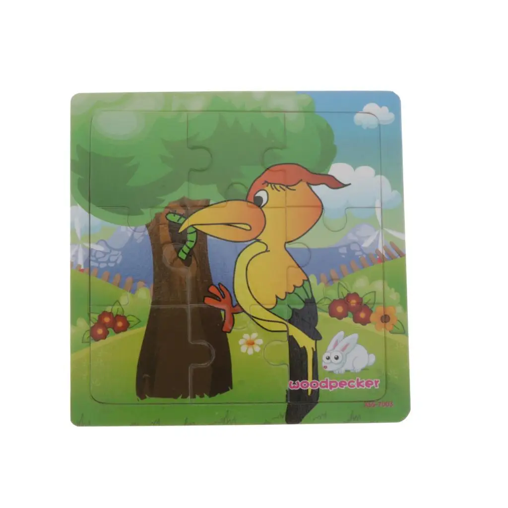 

9pieces Jigsaw Puzzle Toy Gift IQ Playing Early Educational Learning Toy