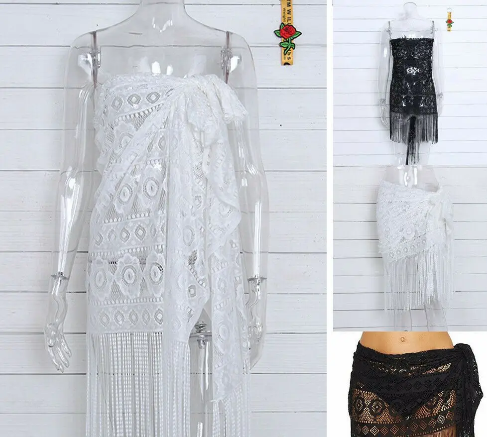 

Hirigin 2019 Women Beach Cover up Swim Skirt Short Wrap Cover Up Beach Women Sexy Skirt Hot