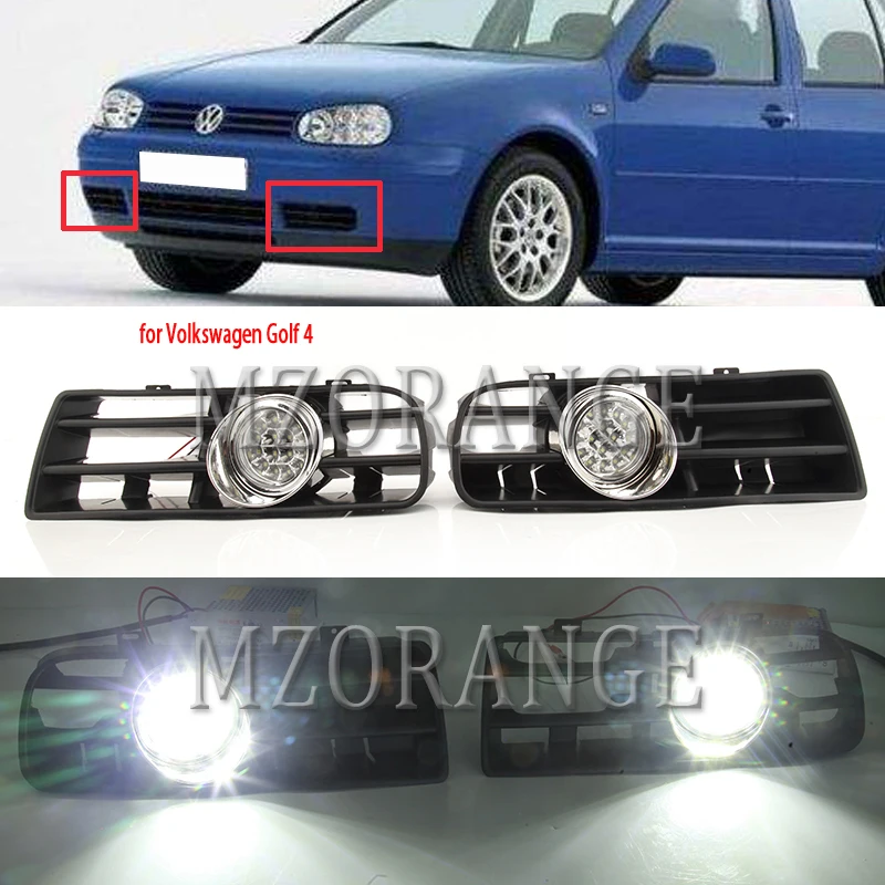 Туман светильник s для VW Golf 4 MK4 GTi TDI 1997 2006 головной светодиодный DRL туман
