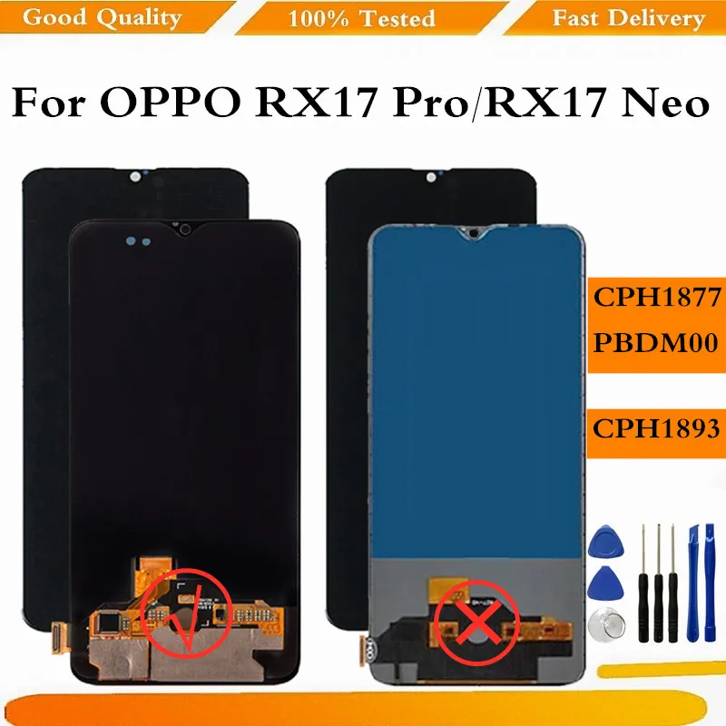

AMOLED LCD For OPPO RX17 Neo LCD Display Screen Touch Panel Digitizer Assembly Replacement For OPPO RX17 Pro LCDs Part