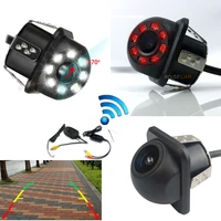 2 4g wireless transmitter and receiver car rearview camera video vehicle backup reverse with 8 led infrared night vision parking