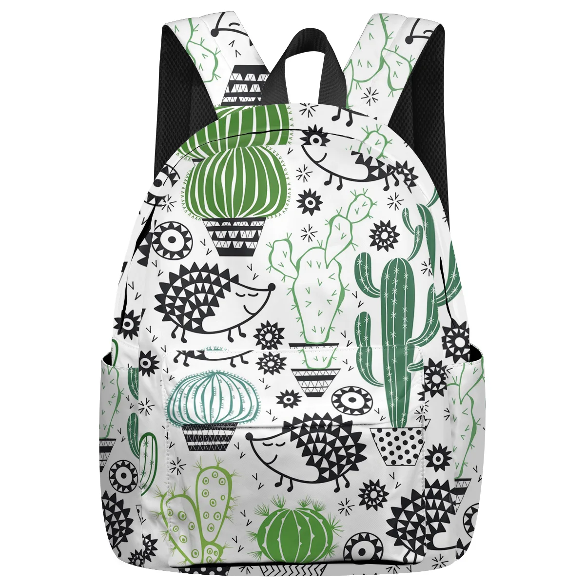 Рюкзак с рисунком ежика и кактуса для женщин мужчин рюкзаки путешествий