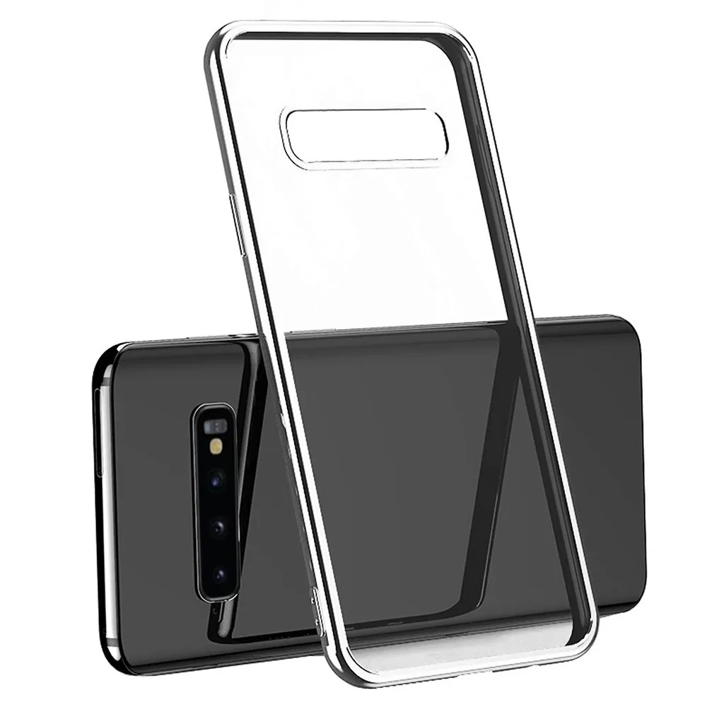 For Samsung S10 Clear Slim Thin Non-slip Back Hybrid Hard Case Cover 6.1 inch Protective back Phone Shell Shockproof phone |