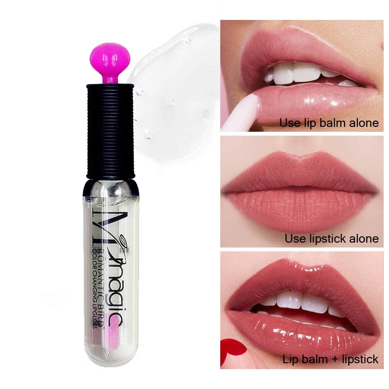 2020 романтичная птица Новинка Прозрачный меняющий Цвет Блеск для губ натуральная