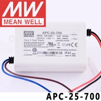 original mean well apc 25 700 meanwell 700ma constant current 25w single output led switching power supply