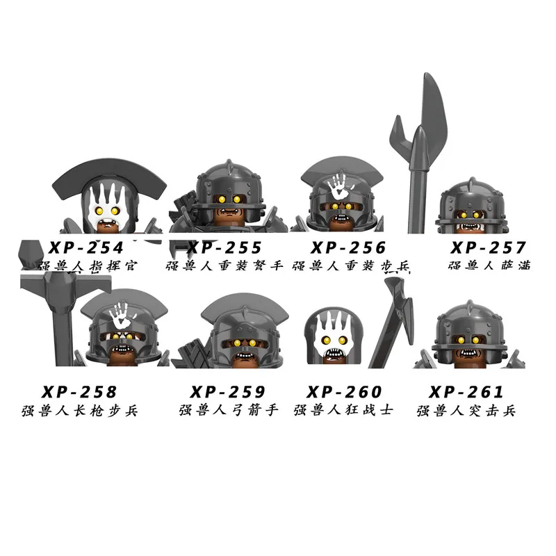 1 шт. розничная продажа сильный орк солдат серии мини фигурки строительные блоки