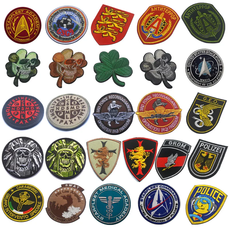 Нашивка С Вышивкой череп смерти Звездный путь ОАЭ тактическое пространство