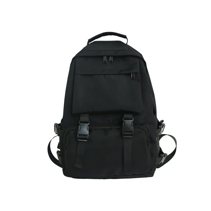 

School Bag Women's High School Harajuku-Style College Student Backpack Men's INS Large-Volume Workwear Backpack