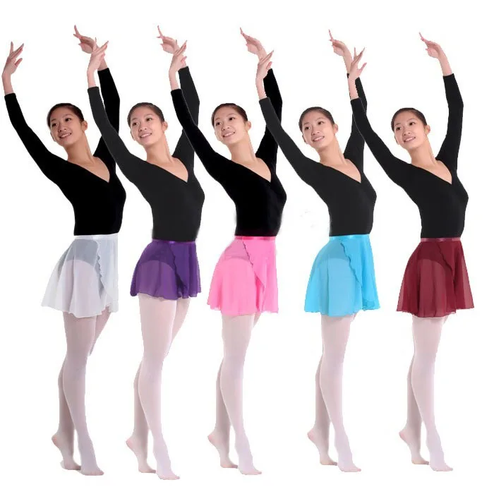 

Girls Teenagers Chiffon Ballet Dance Tutu Skirt Skate Wrap Scarf Leotards For Women Underdress Ladies Fitness Skirt 8Colors