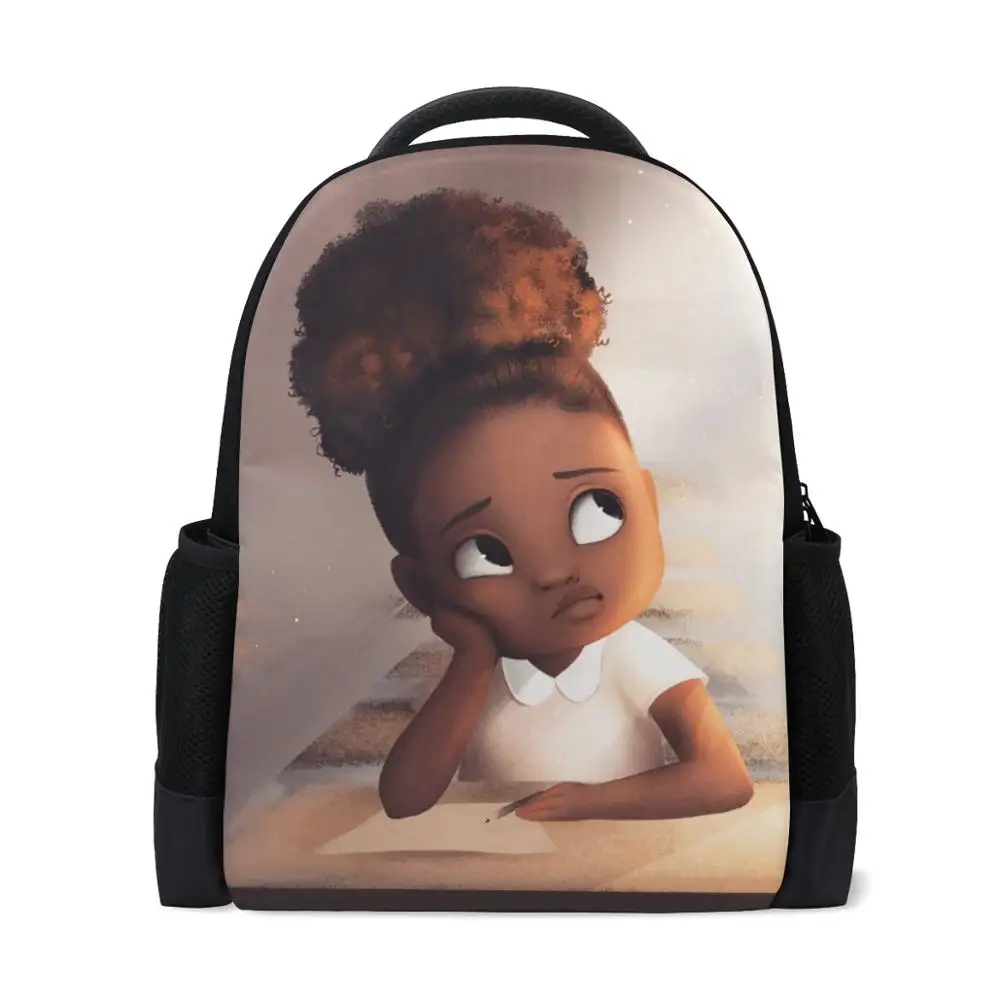 Рюкзак ALAZA для девочек и малышей милый школьный ранец черного цвета с рисунком