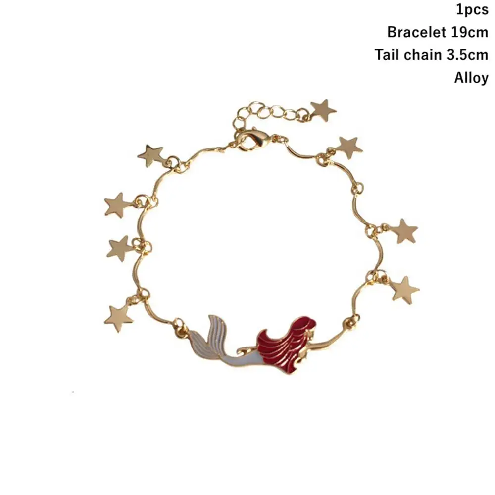 Mermaid Bracelet 2 Taoup 1 шт. градиентные цвета радуги блестки маленький брелок для ключей «русалка» с днем рождения Русалка тема вечерние декор для кулоны для девочек DIY - Цвет: Mermaid Bracelet 2