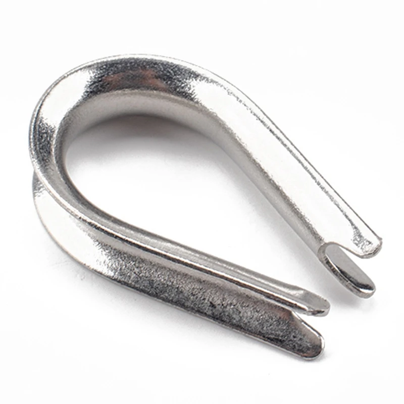 

50 Pieces Cable Thimbles Wire Rope Thimbles M3 304 Stainless Steel Thimble Diameter Wire Rope Cable Thimbles Rigging