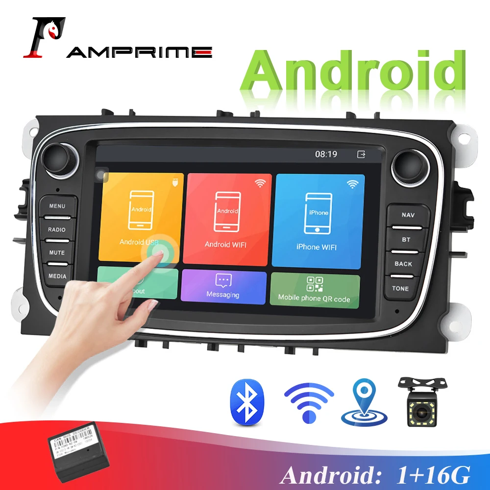 AMPrime Android 7 '✭in автомобильный MP5 мультимедийный видео плеер автомобильное
