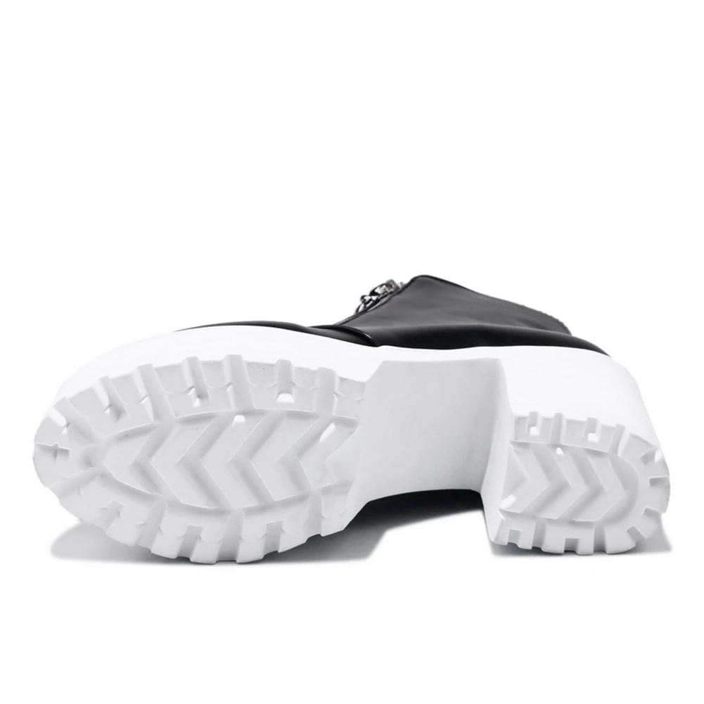 SARAIRIS/Новинка большие размеры 33-43 Модные ботильоны на молнии женские высокой