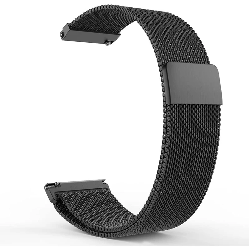 Ремешок магнитный для Samsung Galaxy watch 4/classic/3 Active 2 металлический браслет Huawei GT 2e 46 мм 44