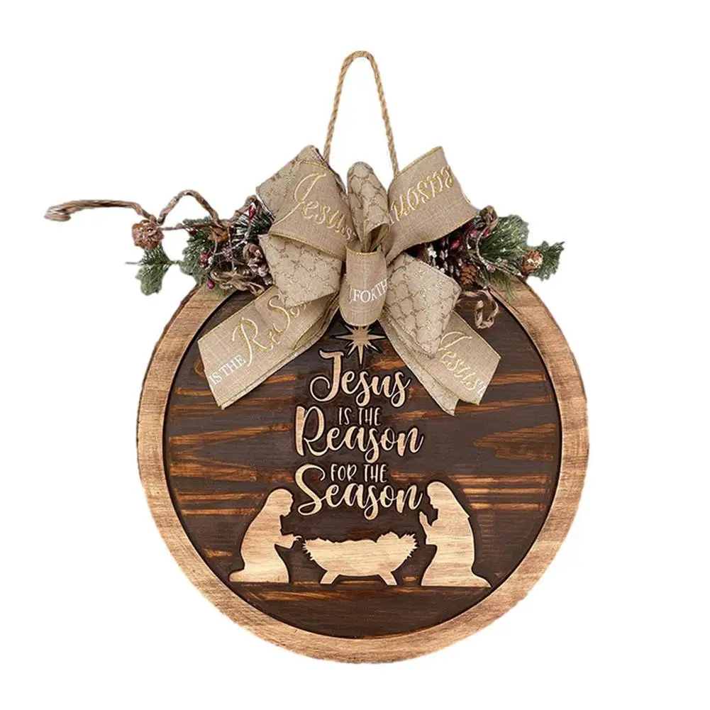 

Wooden Christmas Door Sign Christmas Decorations Signs Jesus Is The Reason Tor The Season Wooden Door Sign For Front Door For