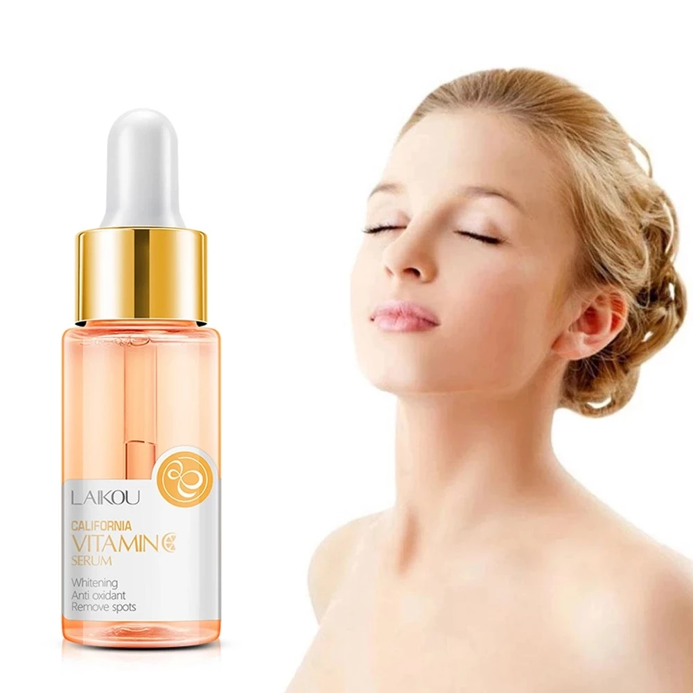 

LAIKOU Vitamin C Face Serum Hyaluronic Acid Moisturizing Acne Removal Essence Whitening Anti aging wrinkle Face Care Brightening