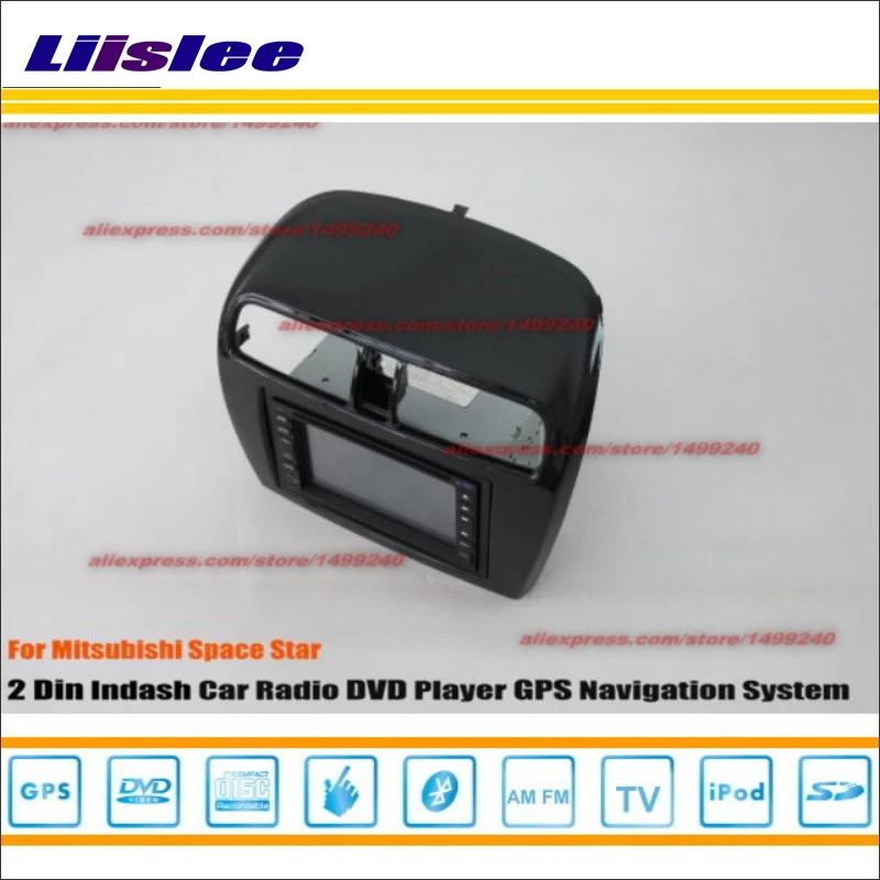 Автомагнитола CD DVD плеер для Mitsubishi Space Star 2012 ~ 2014 GPS навигационная система двойной
