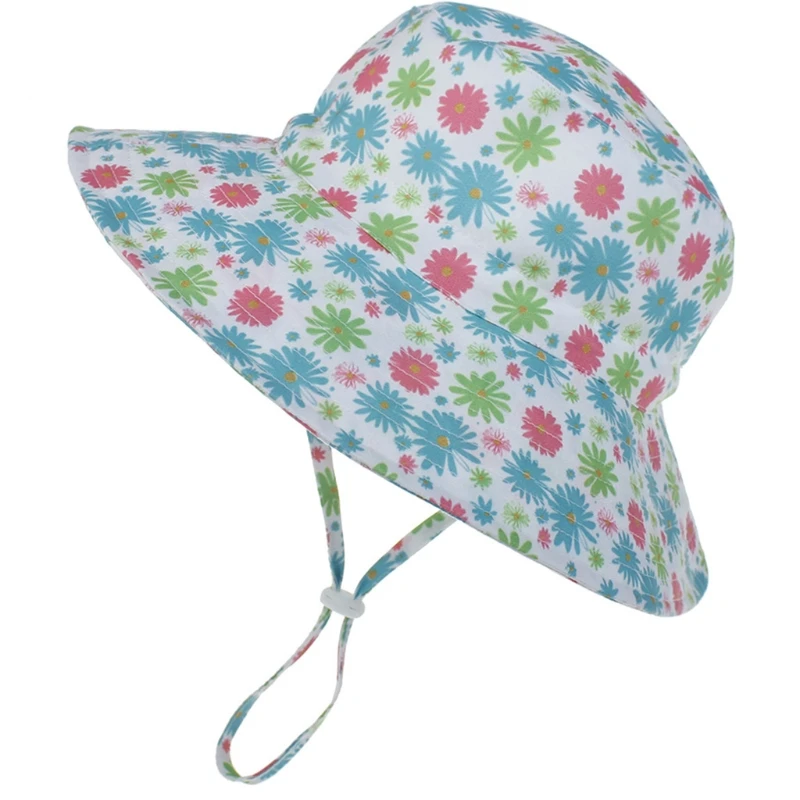 

Dome Unisex Fisherman Hat Beach Sun with Fresh Animal Pattern for Children LX9E