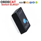 Супер Мини ELM327 V2.1 с переключателем OBD2 диагностический инструмент с переключателем питания работает на Android Symbian Windows Bluetooth-Совместимость