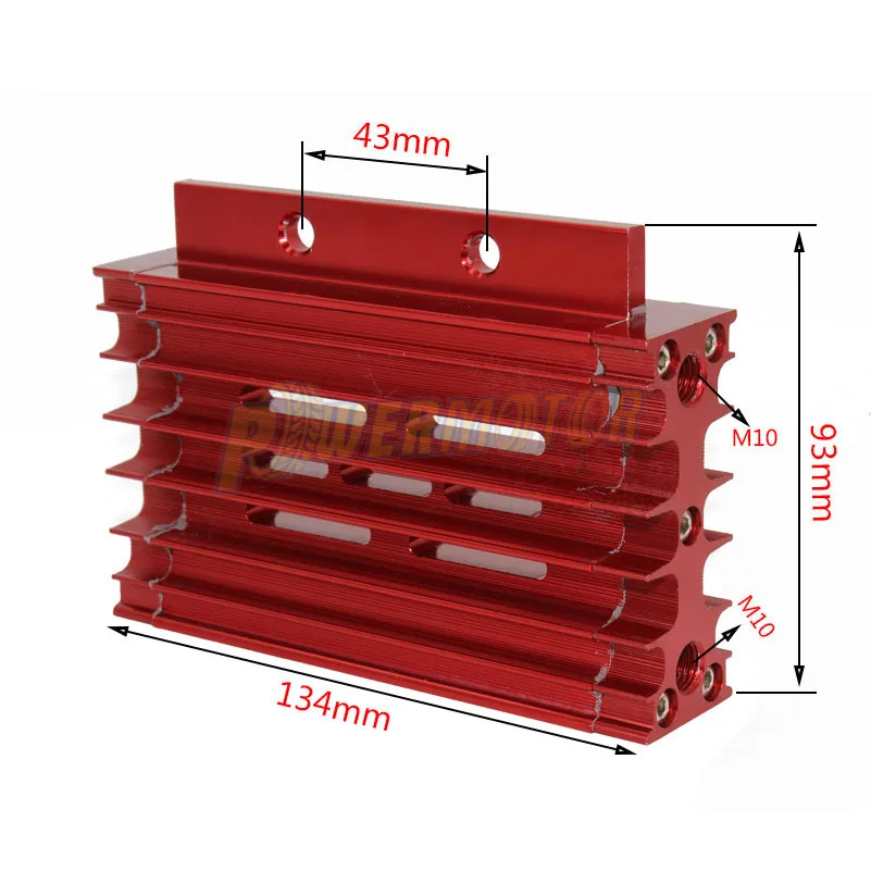 Комплект масляного радиатора для мотоцикла CNC радиатор алюминиевый адаптер
