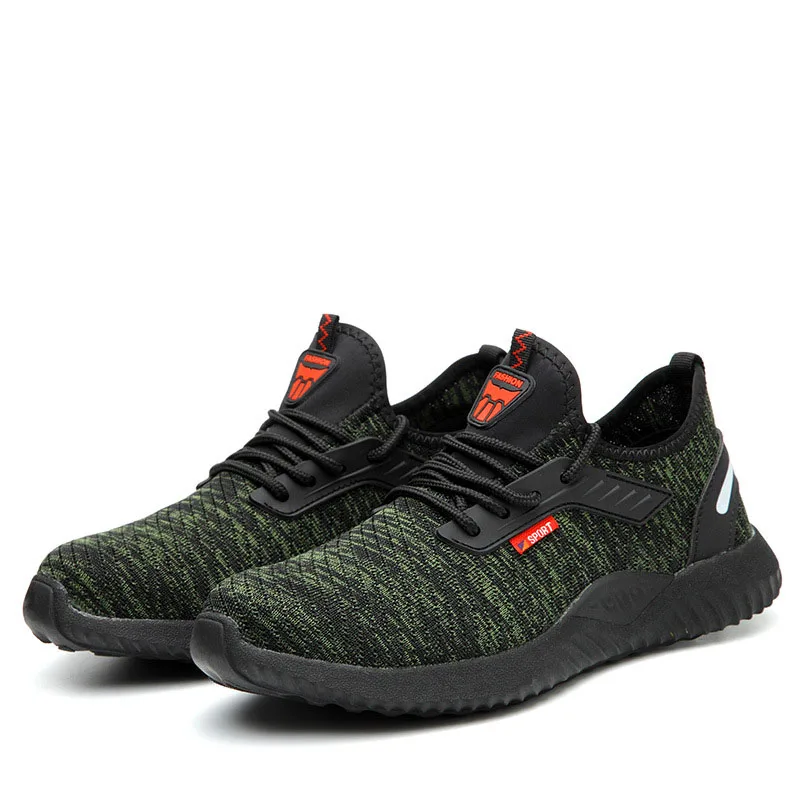 Мужские ботинки со стальным носком с защитой от проколов и скольжения защитная