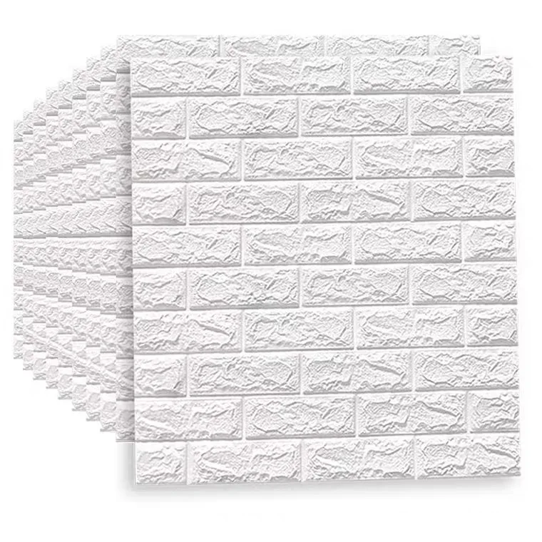 

3D Brick Wall Stickers 77x70cm, DIY Self Adhesive Waterproof Wallpaper Home Decor Living Room Wall Decals for Kids Room Kitchen