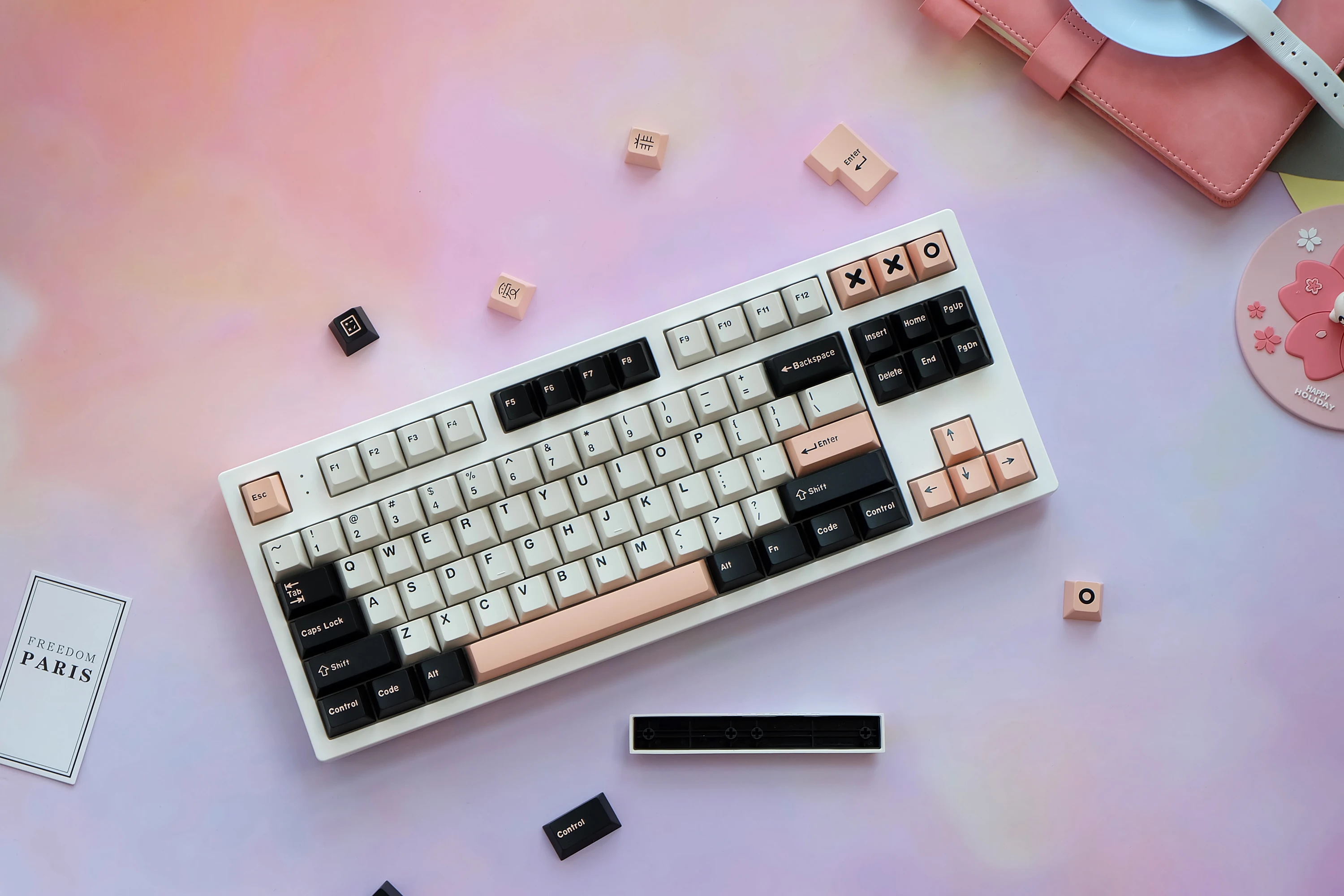 

167 Keys Oliva Botanical Garden Aero Blue Warrior MerlinLarge Full Set Mechanical Keyboard Keycap of GMK ABS Two Color 67.87.104