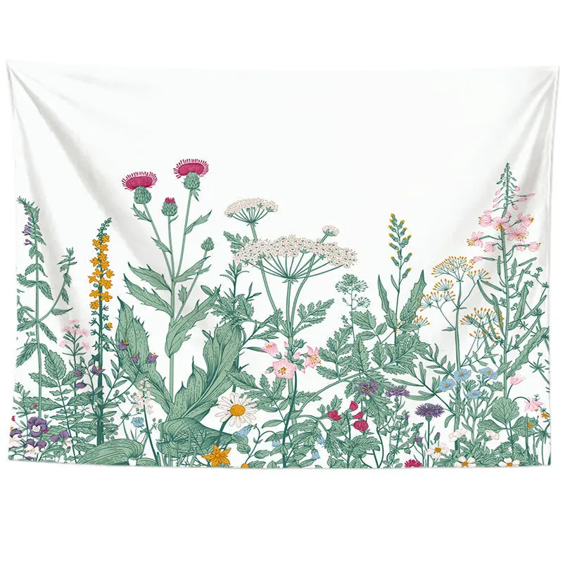 Красочный цветочный гобелен настенный для Гостиная цветок Украшения в спальню