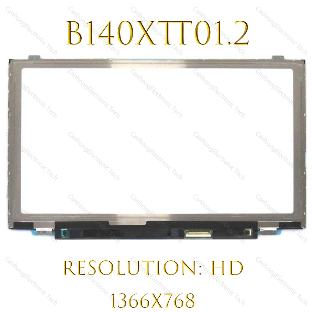 

14" LCD Screen For Dell Inspiron 14 3441 3442 3443 5447 5448 5480 WXGA HD 1366x768 LED Touch Screen B140XTT01.2 4D3YR