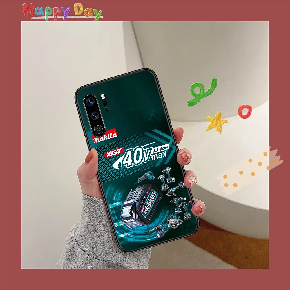 

Toolbox Makita Phone Case For HUAWEI P 9 10 20 30 40 Lite smart Pro Z 2019 Nova 5T 6 7 i black Cover Fashion Back Tpu Bumper