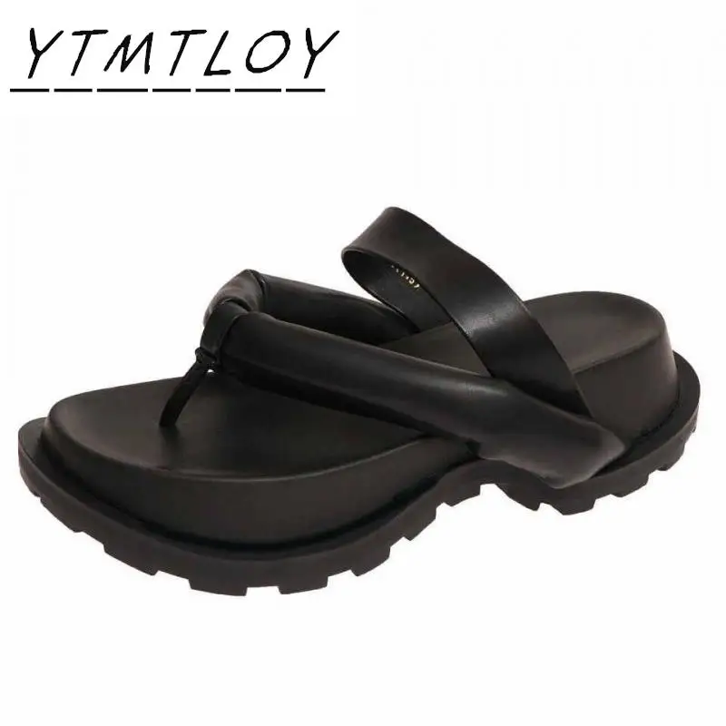 Шлепанцы женские для пляжа сандалии отдыха с пряжкой розовые лето 2021 | Обувь