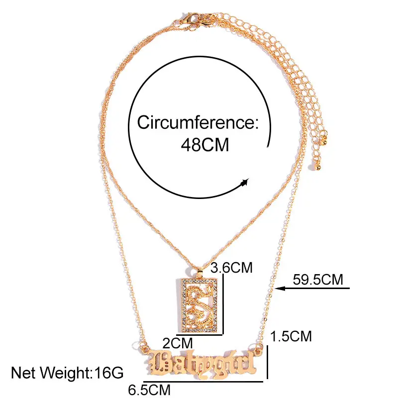 

New Fashion Bling Crystal Dragon Pendant Neck Necklace For Women Punk Gold Color Babygirl Letter Choker Necklace Trendy Jewelry