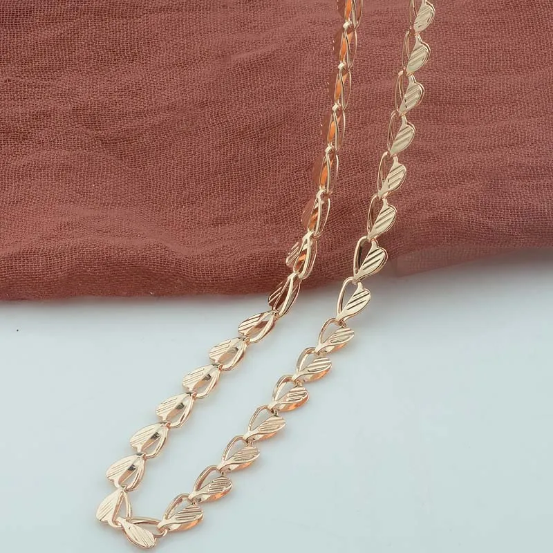 Мужское ожерелье с цепочкой в форме сердца из розового золота 585 пробы 1 шт. 6