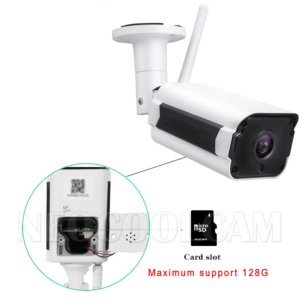 

NEOCoolcam Tuya 2MP outdoor IP66 waterproof full HD 1080P IP camera P2P WiFi security Bullet camera two-way audio Cloud storage