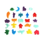 24 шт.компл. детские игрушки для рисования-губки в форме животных для художественного творчества краски ing C66