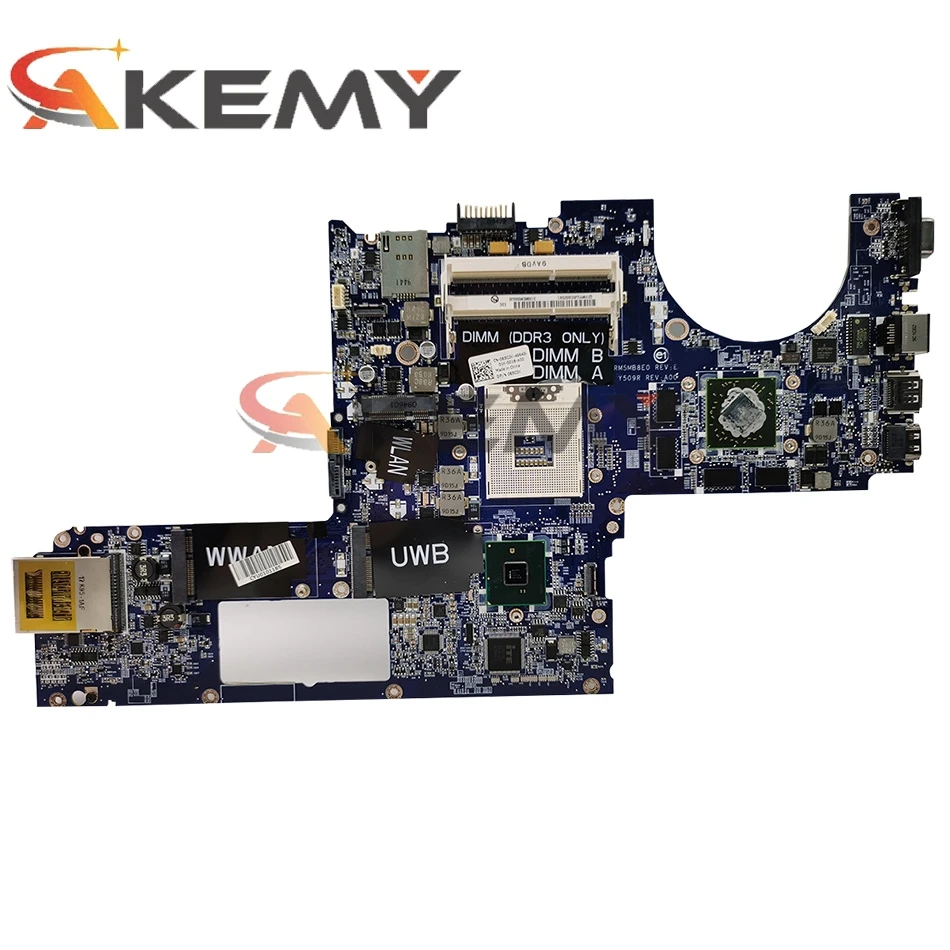 Akemy для DELL XPS 1645 Материнская плата ноутбука CN-0Y507R 0Y507R Y507R DA0RM5MB8E0 Поддержка I7